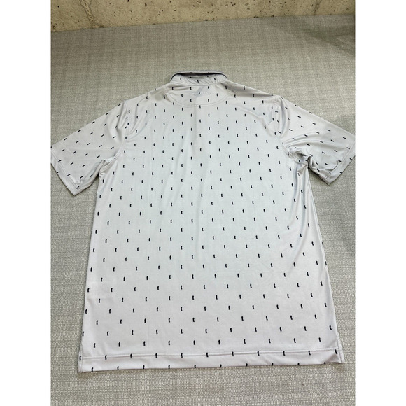 U Suck At Golf Polo Shirt Mens XL Pullover Grey All Over Golfer Print Casual - Picture 5 of 10